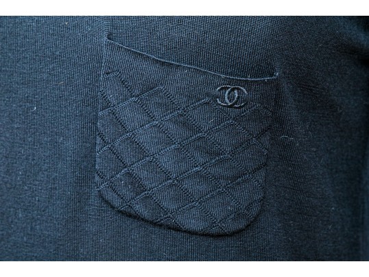 Chanel Black Long Sleeved Top, Size 40