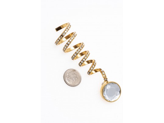 Stylish Valentino 'Night' Spiral Drop Earrings