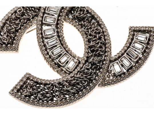 Stylish Chanel Logo Brooch