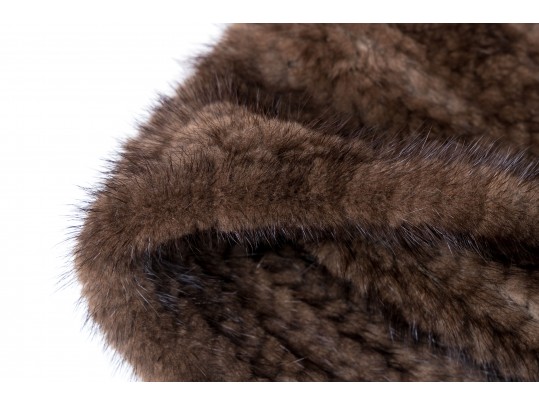 Rich Dark Brown Fur Scarf