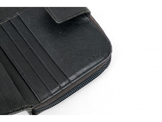 Prada Handsome Black Saffiano Leather Wallet