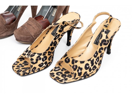 Assorted Lot Of Four Shoes Including Nicole MIller, Anne Klein, Ellen Tracy