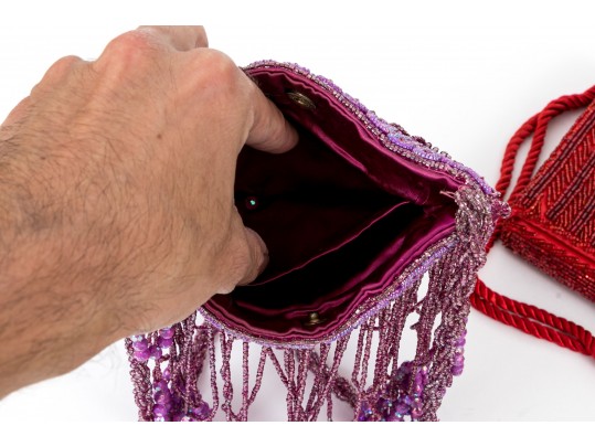 Lot Of Three Fun Beaded Vintage Bags