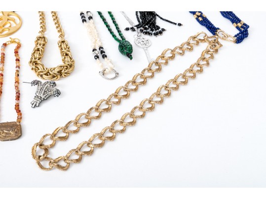 Large Lot Of Colorful And Interesting Fashion Jewelry