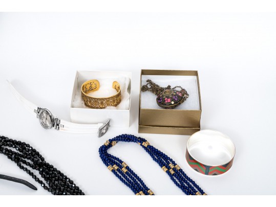 Large Lot Of Colorful And Interesting Fashion Jewelry