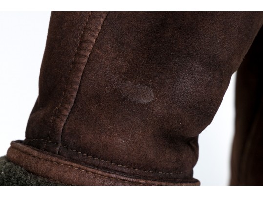 Oscar De La Renta Brown Suede Coat