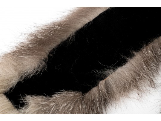 Handsome Tan And Brown Fur Scarf