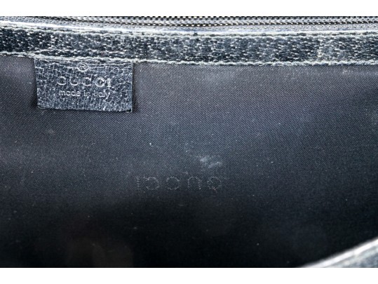 Gucci Handsome Black Leather Briefcase