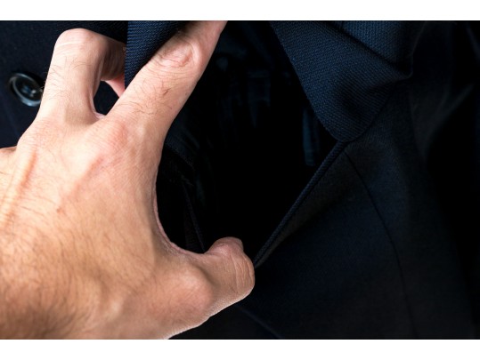 Ermengildo Zegna For Richards Blue Blazer