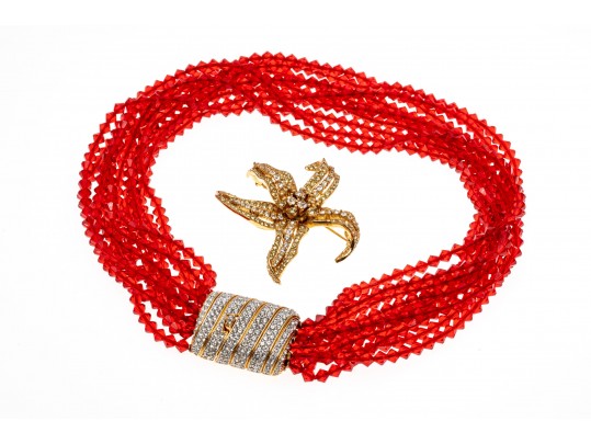 Group Of Colorful Ciner Fashion Jewelry