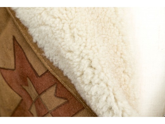 Ralph Lauren Southwestern Motif Shearling Jacket