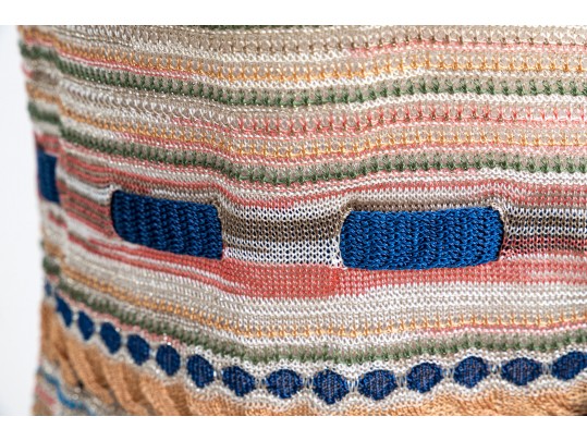 Missoni Pretty Drawstring Tank Top And Matching Cardigan Sweater Set, Size 10