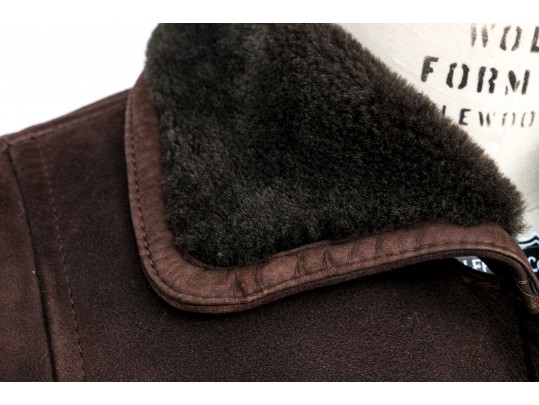 Oscar De La Renta Brown Suede Coat