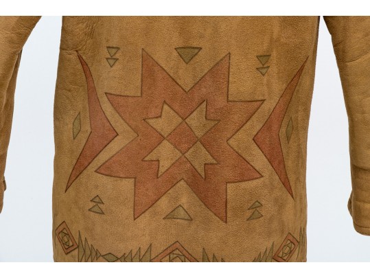 Ralph Lauren Southwestern Motif Shearling Jacket