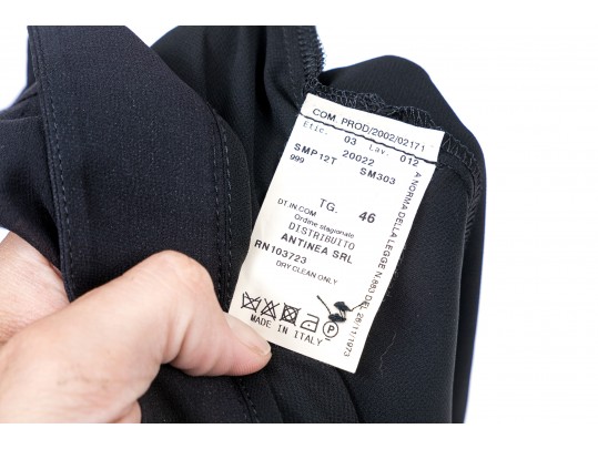 Armani Collezioni Black Silk Pants, Size 10