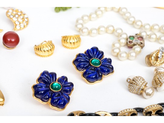 Large Lot Of Colorful And Interesting Fashion Jewelry