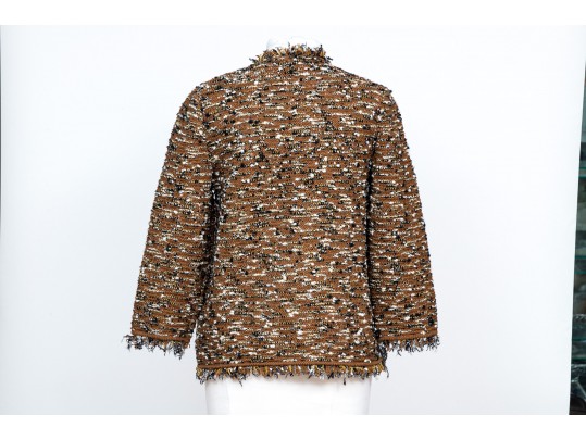 Missoni Brown, Black And White Tweed Style Jacket, Size 10