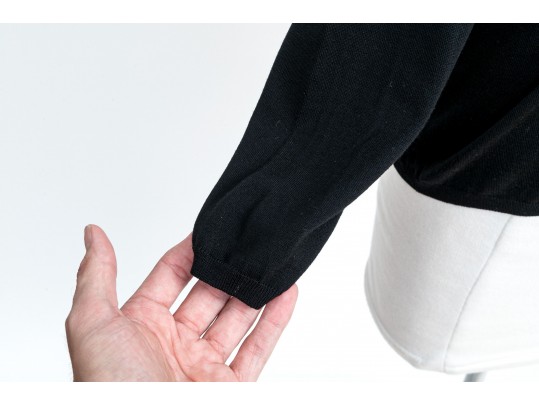 Chanel Black Long Sleeved Top, Size 40