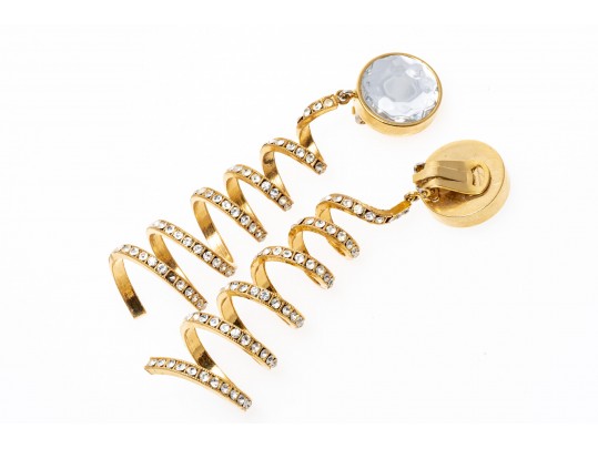 Stylish Valentino 'Night' Spiral Drop Earrings