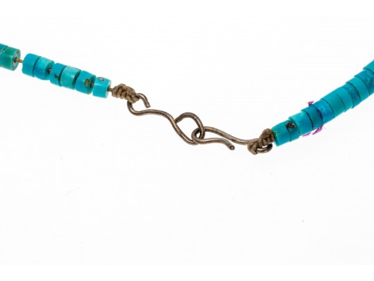 Stunning Turquoise Heishi Necklace