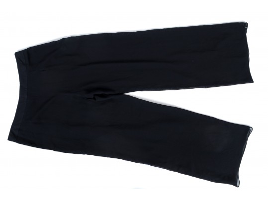 Armani Collezioni Black Silk Pants, Size 10