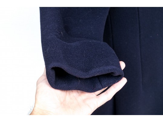 Armani Collezioni Blue Wool Coat, Size 8