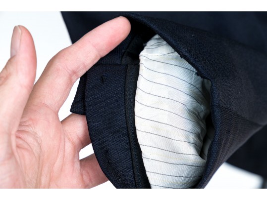 Ermengildo Zegna For Richards Blue Blazer