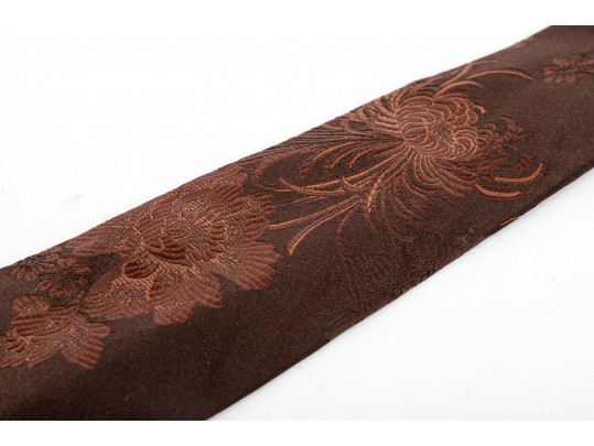 Valentino Luxurious Brown 100% Silk Neck Tie