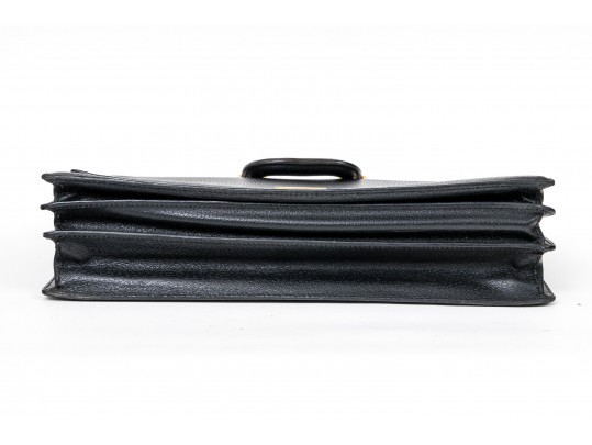 Gucci Handsome Black Leather Briefcase