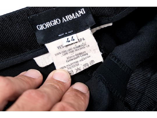 Giorgio Armani Black Pants, Size 44