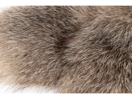 Handsome Tan And Brown Fur Scarf