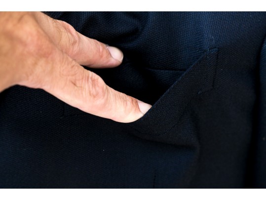 Ermengildo Zegna For Richards Blue Blazer