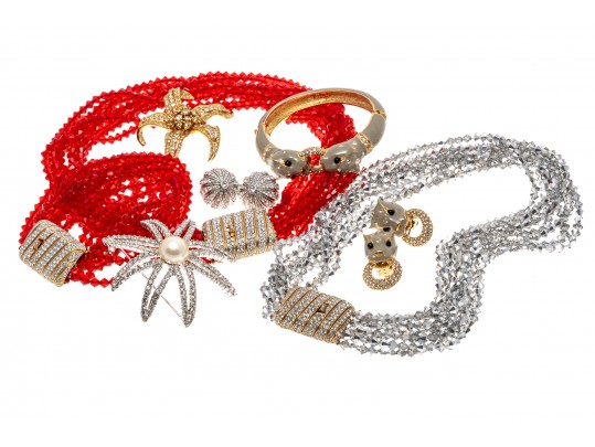 Group Of Colorful Ciner Fashion Jewelry