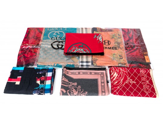 Hermes, Chanel, Gucci And Burberry Scarves