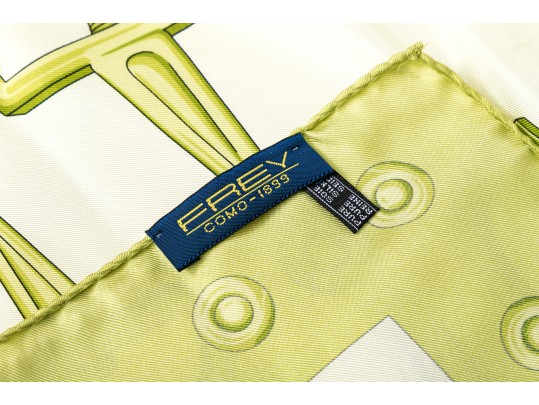 Lot Of Two Handsome Silk Scarves, Including Salvatore Ferragamo