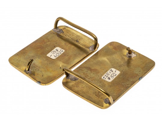 Bear Inlay Belt Buckles, Howlite Necklace And Abalone Brooch/ Pendant