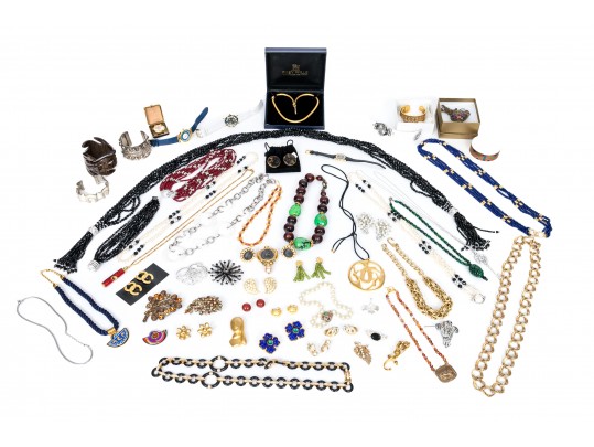 Large Lot Of Colorful And Interesting Fashion Jewelry