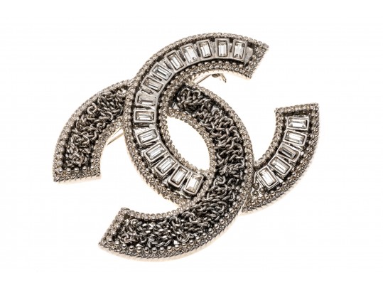 Stylish Chanel Logo Brooch
