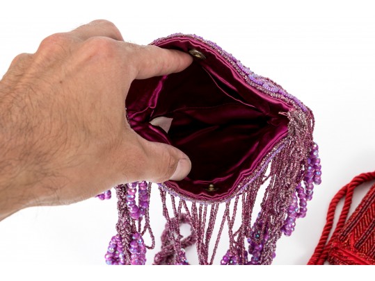 Lot Of Three Fun Beaded Vintage Bags