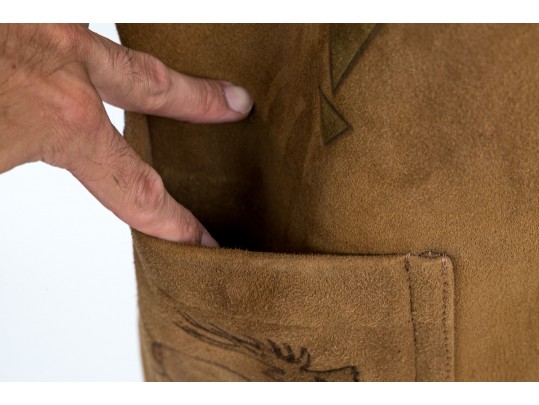 Ralph Lauren Southwestern Motif Shearling Jacket