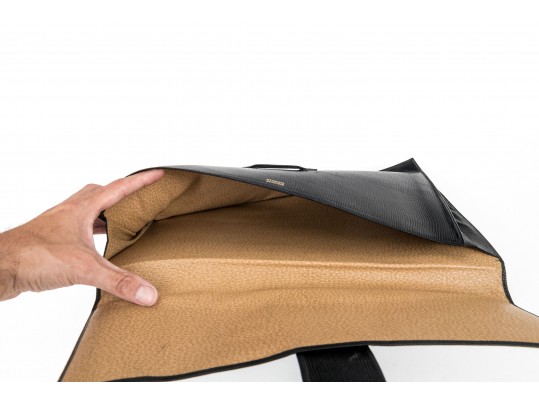 Bergdorf Goodman Handsome Black Leather Portfolio Envelope