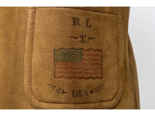 Ralph Lauren Southwestern Motif Shearling Jacket