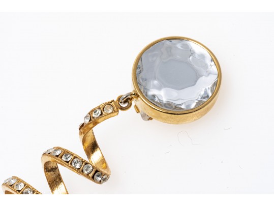 Stylish Valentino 'Night' Spiral Drop Earrings