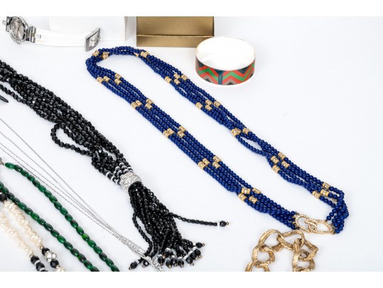 Large Lot Of Colorful And Interesting Fashion Jewelry