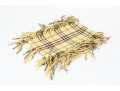 Burberry Cheerful Yellow And Brown Plaid Cashmere Scarf, Fringed Sides