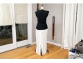 Miss O By Oscar De La Renta Striking Ivory And Black Long Dress, Size 10