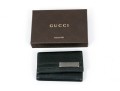 Gucci Leather Key Ring, With An Interior Slot Credit Card Holder Compartment, Boxed