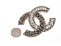 Stylish Chanel Logo Brooch