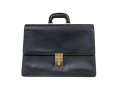 Gucci Handsome Black Leather Briefcase