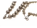 Two Sterling Silver Graduated Beaded Necklaces
